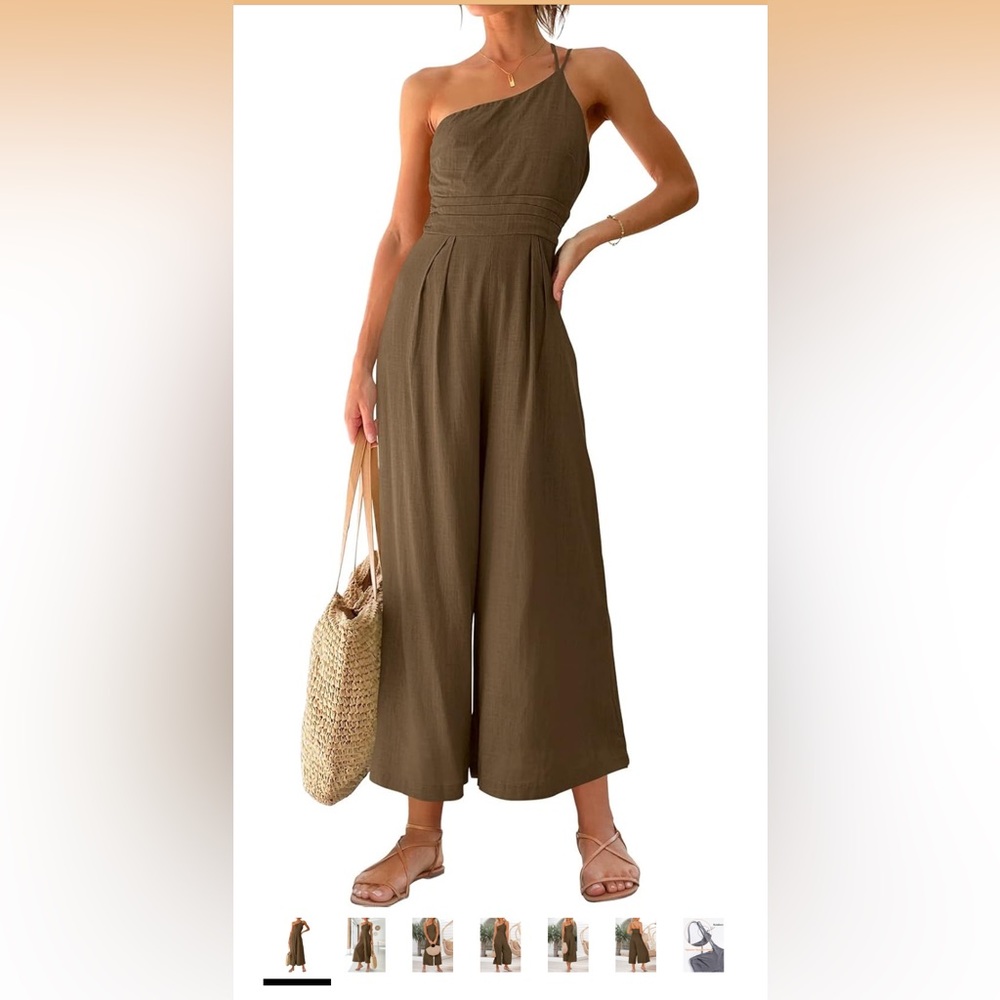 Elegant Brown Jumpsuit